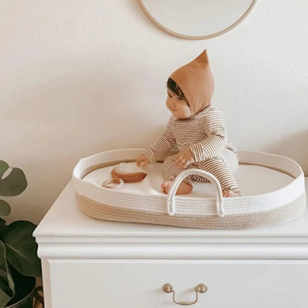 panier de couchage bébé en coton léger et doux - vue 5 sur 9