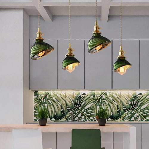 lustre en verre minimaliste éclairage créatif design suspendu - vue 2 sur 14