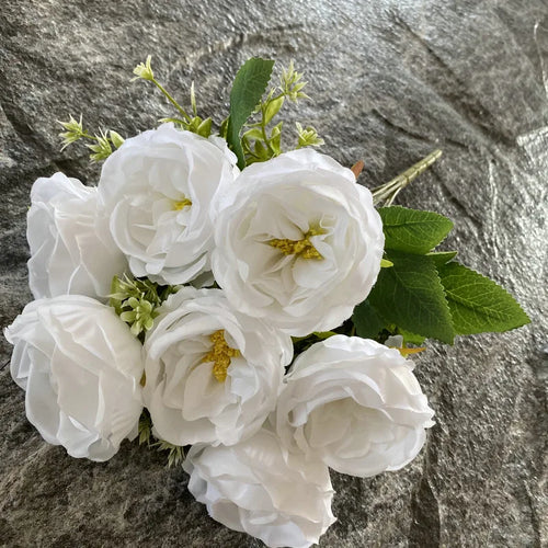 bouquet de roses en soie pour mariage et décoration intérieure - vue 18 sur 19