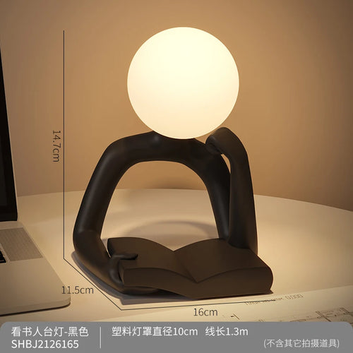 Bedroom, Bedside LED Desk Lamp Home Decoration Living Room Study Desk Small Night Light Indoor Lighting Birthday Gift Lamps - vue 8 sur 7