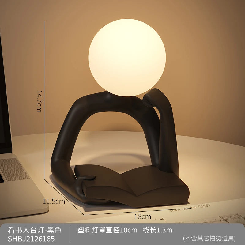 Bedroom, Bedside LED Desk Lamp Home Decoration Living Room Study Desk Small Night Light Indoor Lighting Birthday Gift Lamps - vue 7 sur 7