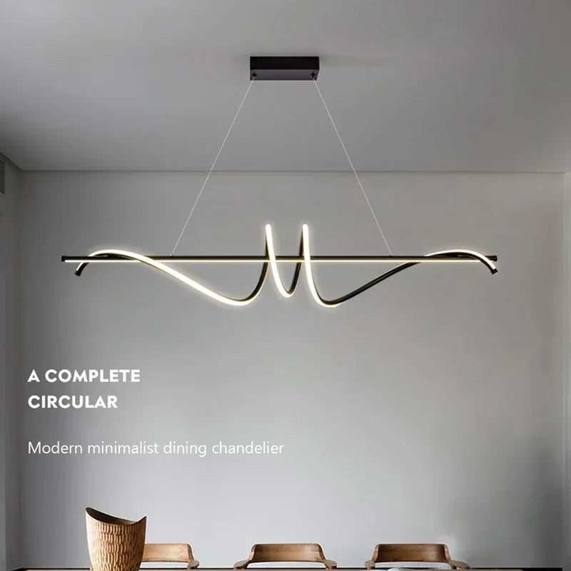 suspension led moderne pour décoration intérieure et cafés - vue 3 sur 8