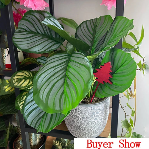 plante artificielle monstera tropicale pour décoration murale jardin - vue 8 sur 9