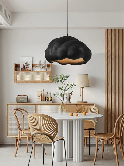 suspension Nordique minimaliste créatif nuage Wabi Sabi crème Style Led lustre Restaurant Bar décor à la maison lampe salle à manger lumières - vue 6 sur 11