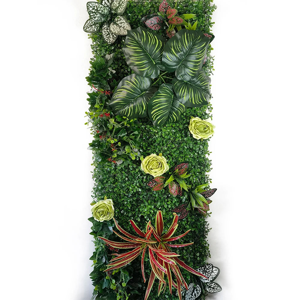 décoration murale artificielle herbe chlorophytum pour jardin et événements - vue 17 sur 23