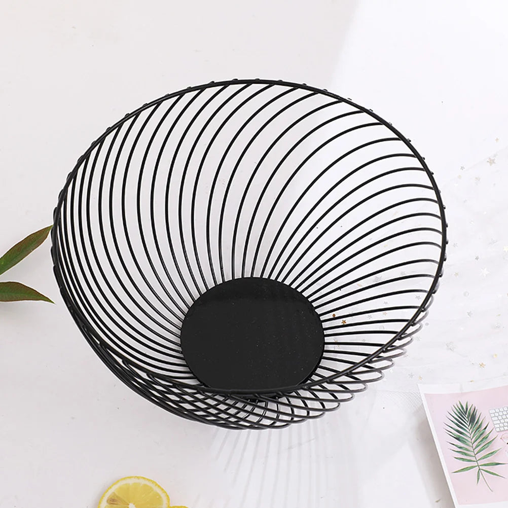 panier à fruits en métal empilable pour rangement et service - vue 7 sur 7