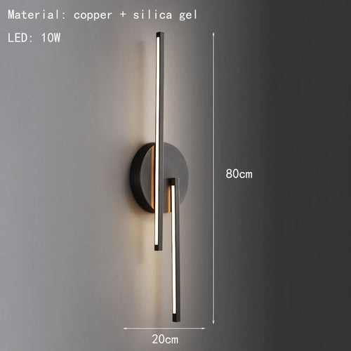 laiton led applique murale minimaliste pour restaurant - vue 9 sur 10
