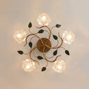 plafonnier décoration led à fleur intérieur