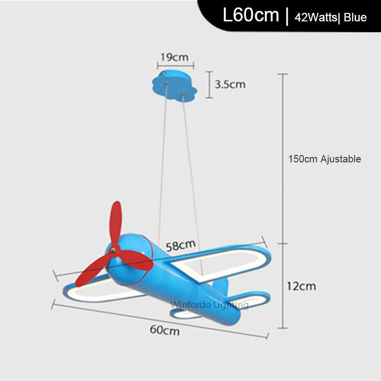 Lustre Led moderne en forme d'avion