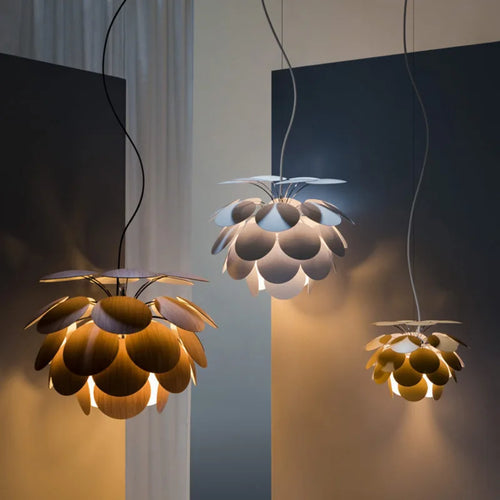 Spanish Designer Pine Cone Pendant Lamp Ceiling Chandelier Suspension Hanging Light Fixture Similar to Original - vue 7 sur 6