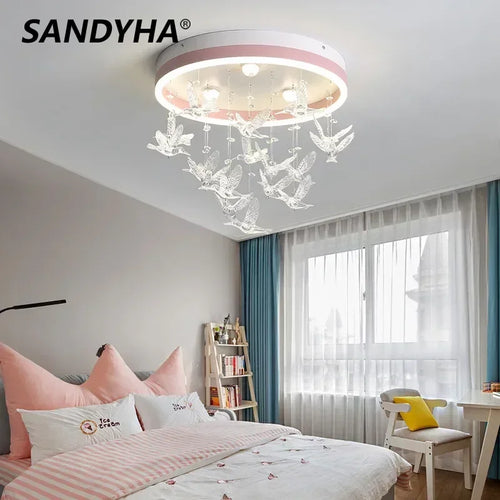 lustre sandyha moderne à leds décoratif pour enfants - vue 2 sur 10