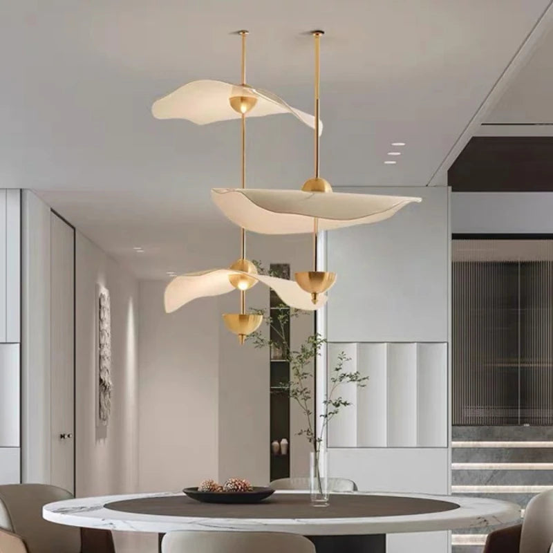 lustre créatif nordique en forme de lotus pour décoration intérieure - vue 6 sur 10