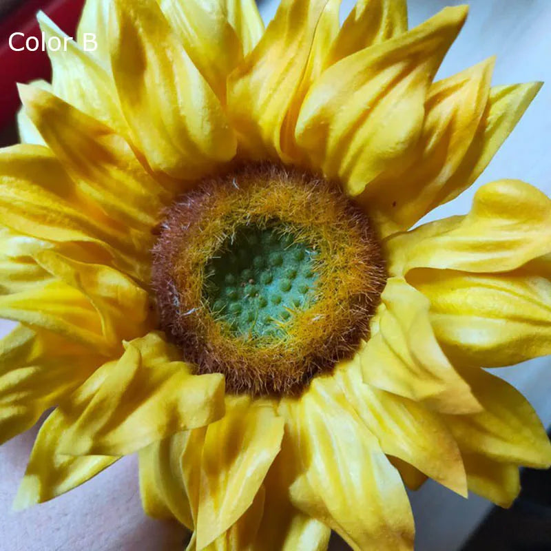tournesol artificiel bouquet décoration mariage fête maison plantes - vue 8 sur 8