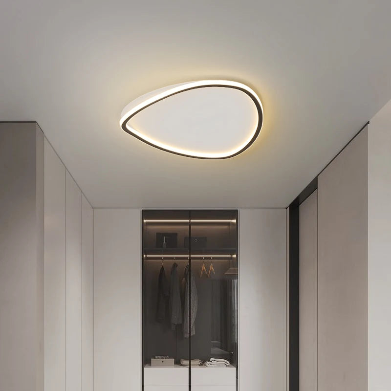 plafonnier simple moderne nordique bande lumière led luxe