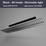 Lustre design LED en baguette lumineuse Bilbao