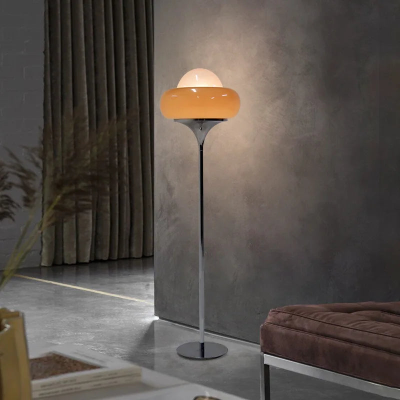 lampadaire vintage en verre pour décoration intérieure