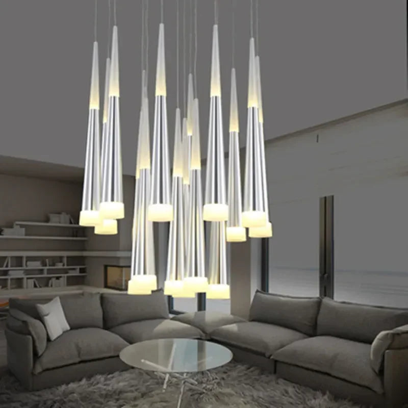 Suspension LED conique design