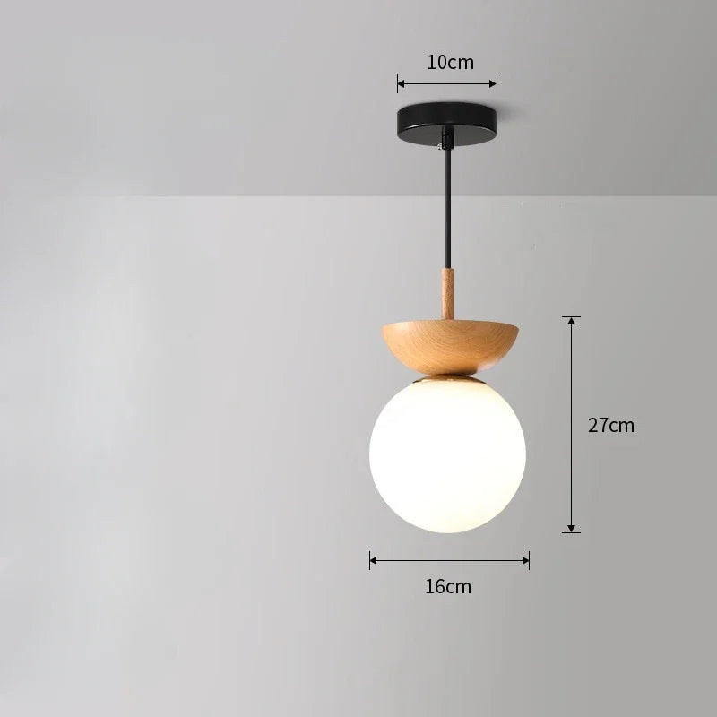 plafonnier led style japonais design nordique luminaire décoratif idéal - vue 10 sur 10