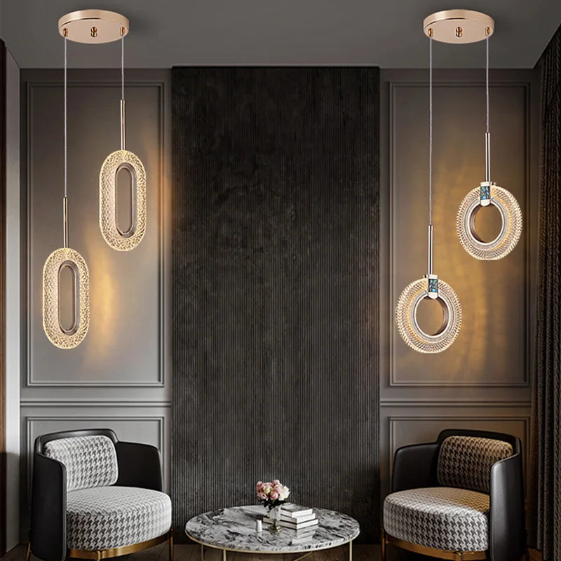 lustre led nordique décoration intérieure suspension