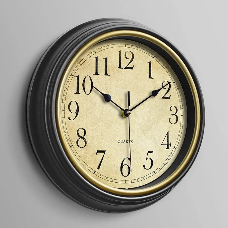 horloge murale rétro nordique silencieuse pour intérieur élégant - vue 8 sur 15