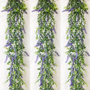 plantes d'eucalyptus artificielles et fleurs de lavande pour décoration
