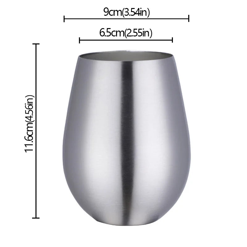 Verre inox 500ml revetement titane style moderne cuisine
