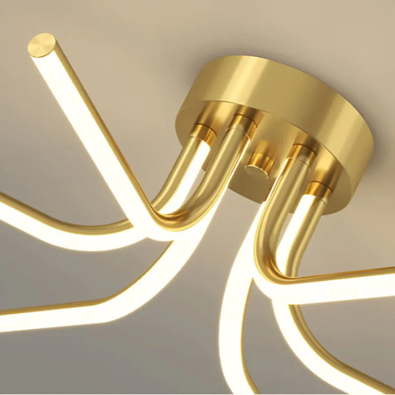 lustre led moderne minimaliste pour éclairage intérieur varié - vue 6 sur 12