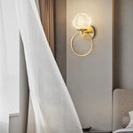 Applique murale design LED luxury en verre cristal Ball
