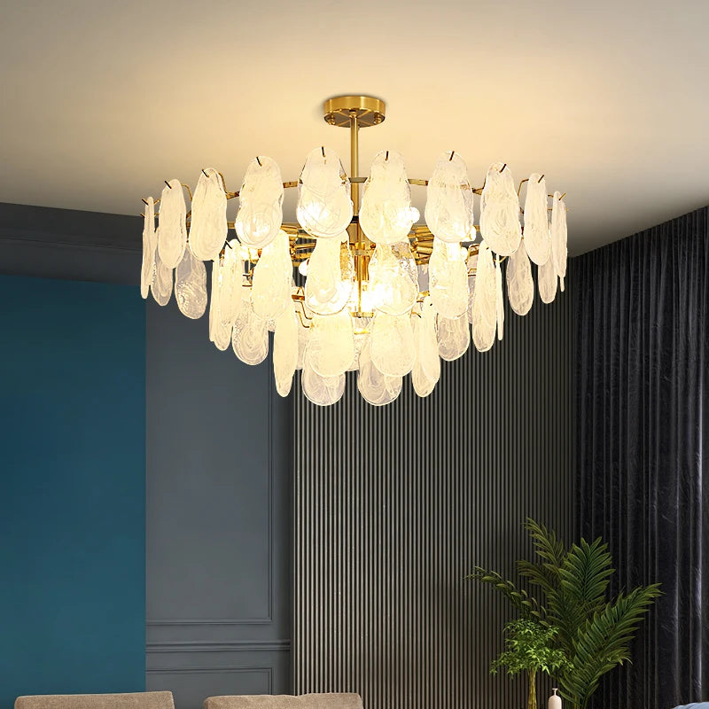 suspension rétro en verre moderne pour décoration intérieure 2024 - vue 5 sur 11
