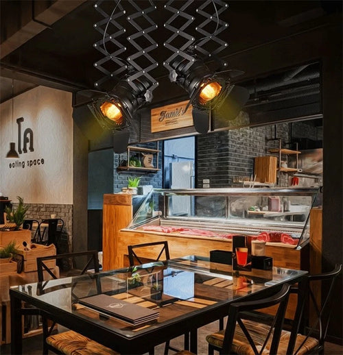 suspension vintage style industriel pour café et restaurant - vue 7 sur 6