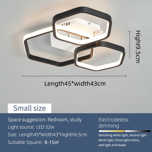 Modern Led Chandelier For Living Rooms, Bedrooms, Children's Rooms, Home Chandeliers, Working Together With Smart Home - vue 10 sur 9