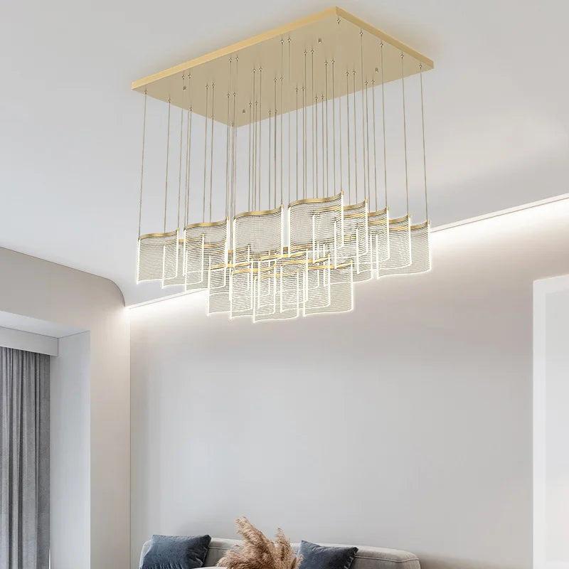 suspension acrylique design nordique minimaliste luxe décoratif