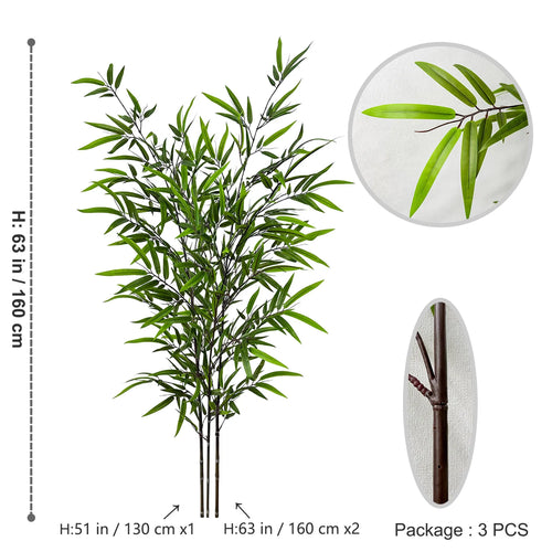 feuilles de bambou artificielles pour décoration d'événements et fêtes - vue 20 sur 23