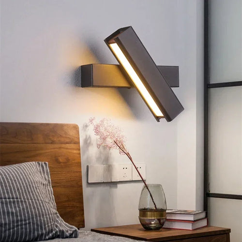 applique murale led moderne rotative pour décoration intérieure - vue 2 sur 12
