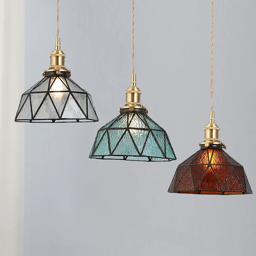 lustre nordique en verre design pour décoration intérieure moderne - vue 2 sur 8