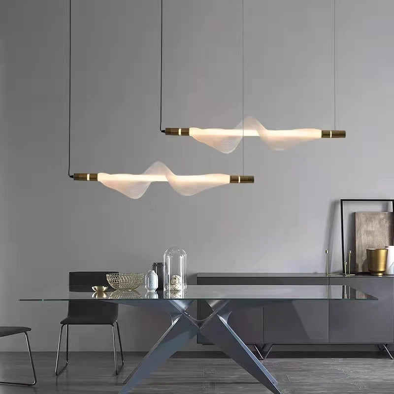 lustre led art déco avec cordon réglable luminaires suspendus