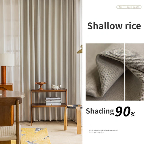 Rideau occultant moderne épais pour salon chambre - vue 13 sur 14
