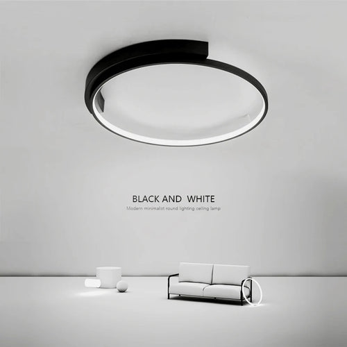 Plafonnier LED rond minimaliste moderne Design nordique salon plafonniers chambre à manger maison luminaires d'intérieur
