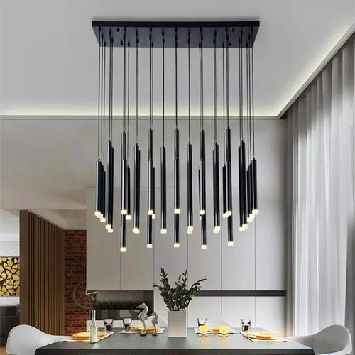 lustre moderne en goutte d'eau pour éclairage intérieur 2024 - vue 7 sur 6