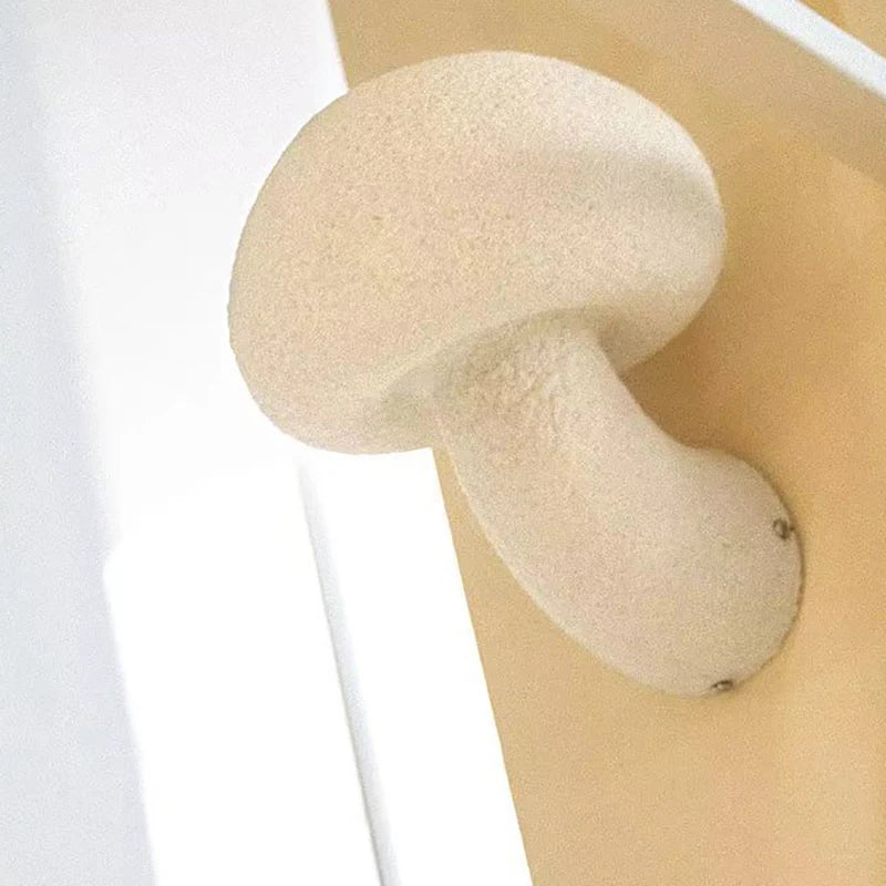 applique murale créative en résine en forme de champignon