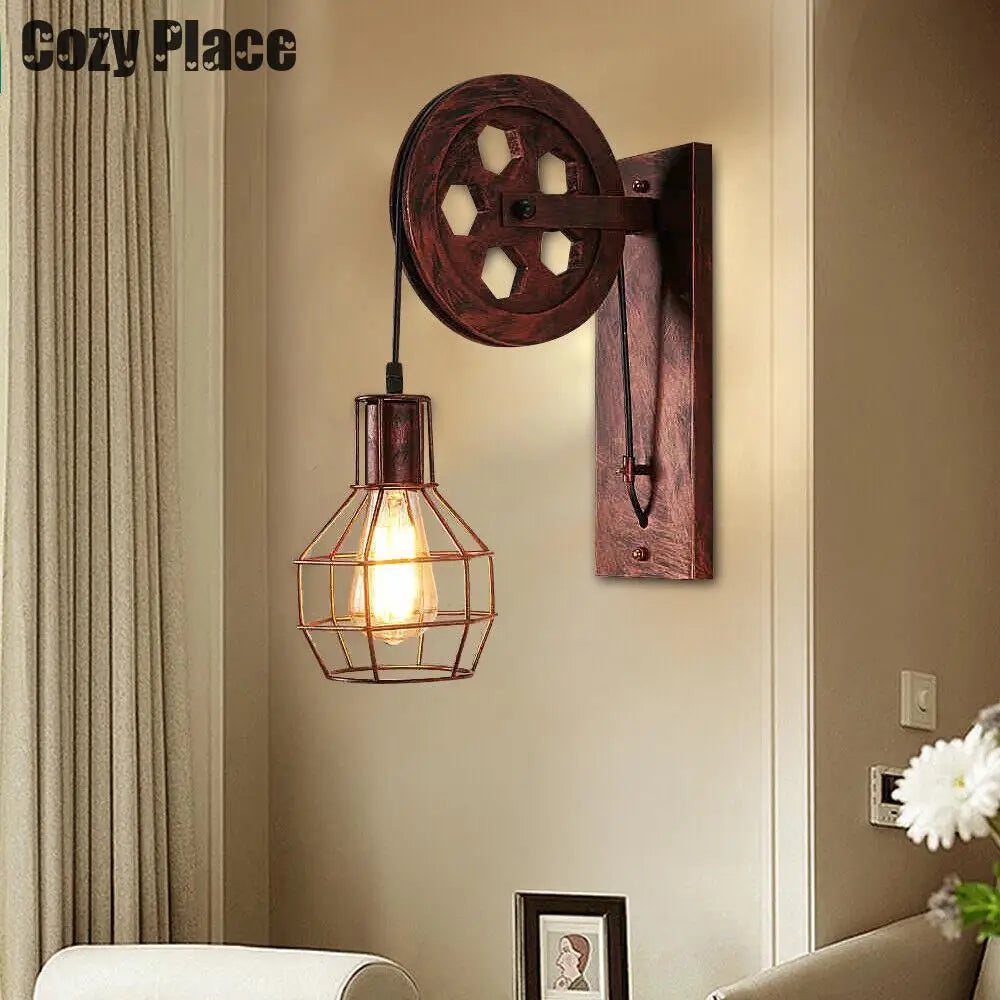 Applique murale Vintage LED industrielle étanche