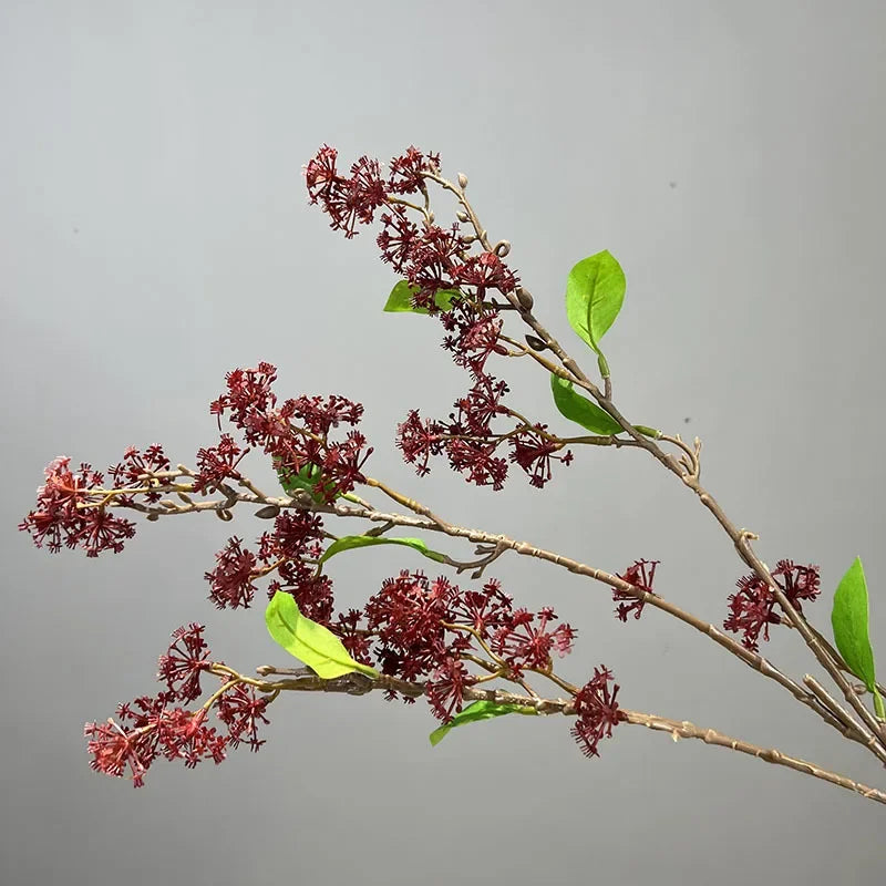 lot de 2 fleurs artificielles en saule des neiges décoratives - vue 11 sur 12