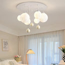 lustre design 3d led lune boule ronde suspension intérieur
