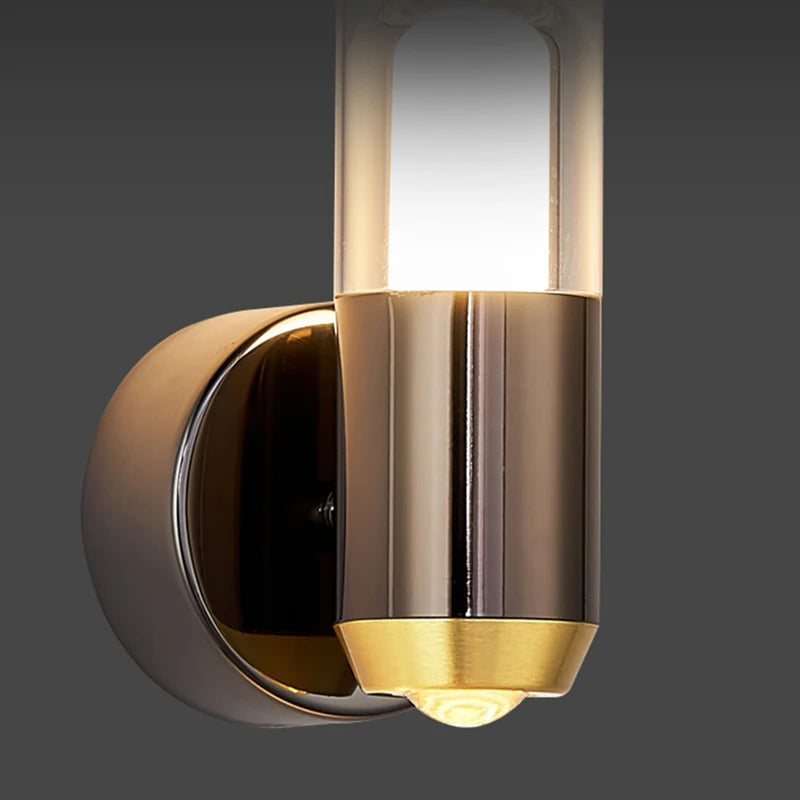 applique murale mini en acrylique transparent style 	 luminaire