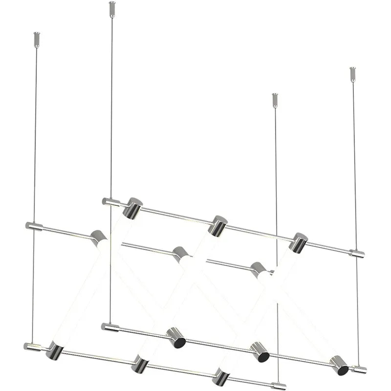 Modern Simple Chandelier, Restaurant, Bar, Exhibition hall, Chandelier, Nordic art Island designer, Extremely Simple LED Lamps - vue 7 sur 10