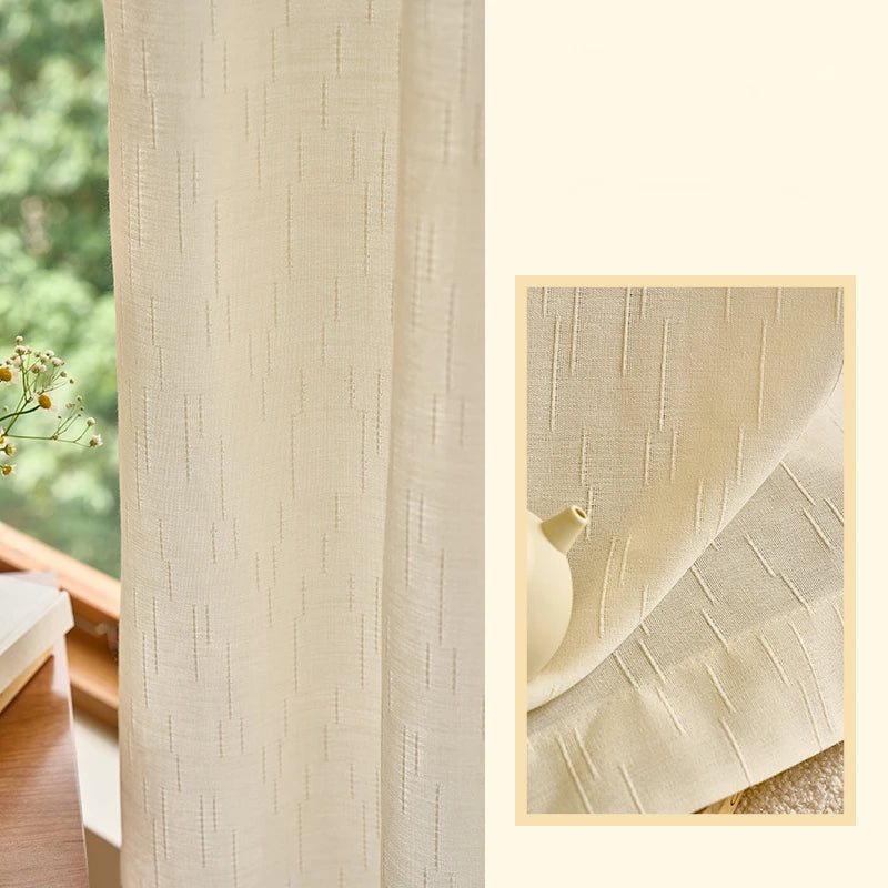 Rideau moderne plissé filtrant lumière salon chambre