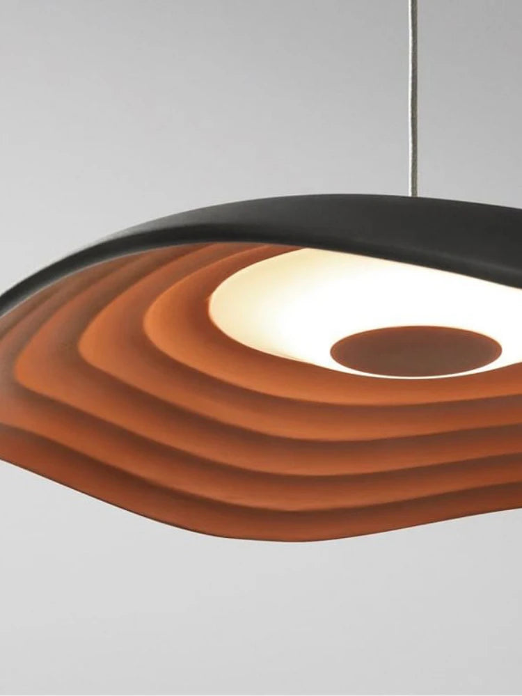lustre design en forme de feuille de lotus pour bar et restaurant - vue 6 sur 7