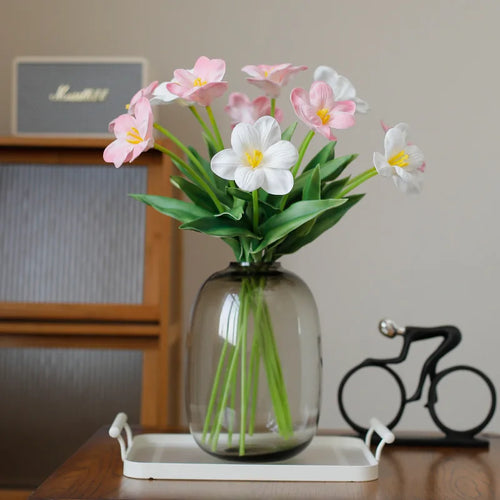 fleurs de tulipe artificielles pour décoration de mariage et jardin - vue 3 sur 12