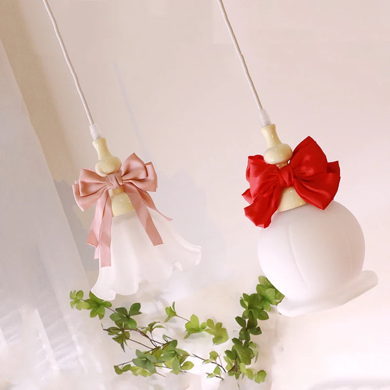 suspension romantiques pour enfants avec abat-jour en verre