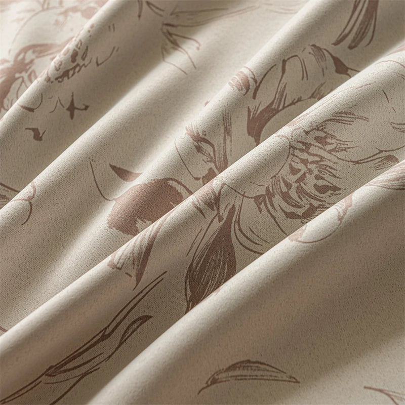 Rideau occultant floral moderne séparation pièce salon intérieur